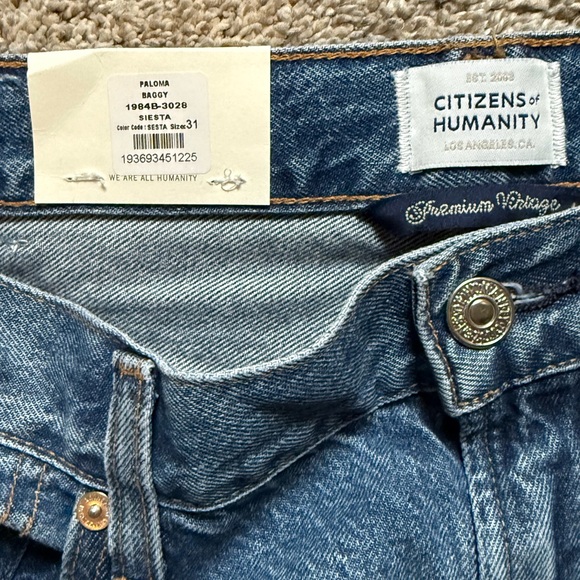 BNWT Citizen Of Humanity Paloma Baggy Jeans in 31. Color is Siesta. - Picture 11 of 16